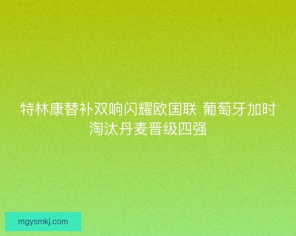 特林康替补双响闪耀欧国联 葡萄牙加时淘汰丹麦晋级四强